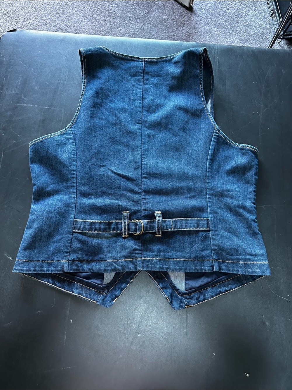 VINTAGE Canyon River Blues Denim Button Front Vest XL - NWT - Picture 2 of 10